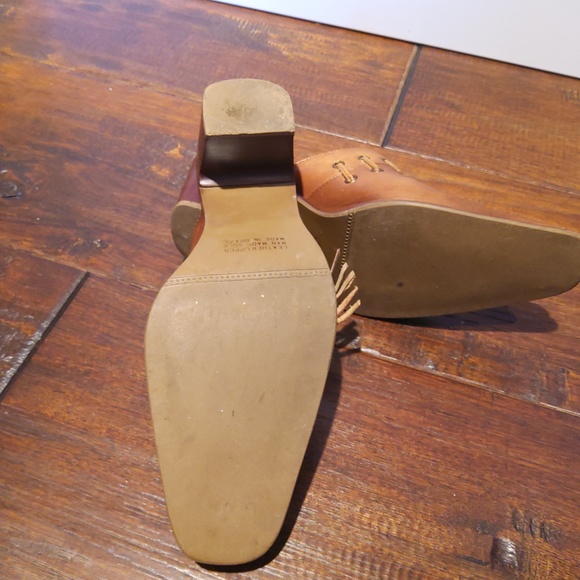 Tan leather western style mule women's size 6.5 - Picture 3 of 4